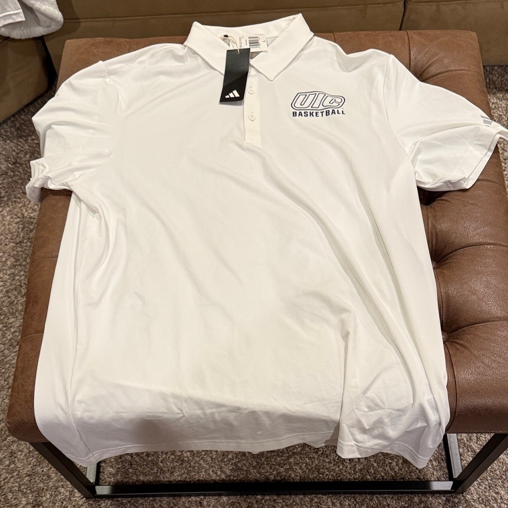 UIC Adidas Polo Shirt Size Large (45)